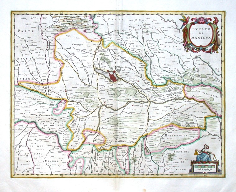 Ducato di Mantova - Antique map
