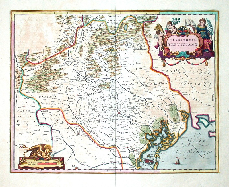 Territorio Trevigiano - Antique map