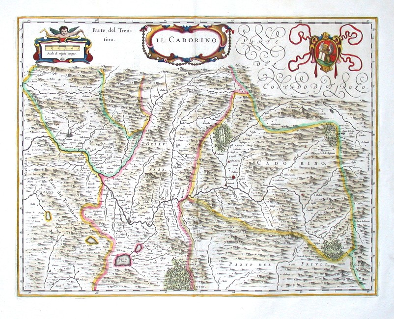 Il Cadorino - Alte Landkarte