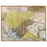 Dalmácie - Illyricum, mapa, mědirytina, Ortelius, 1572