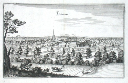 Liebenaw - Antique map