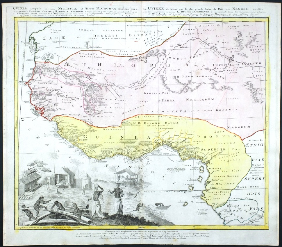 Guinea propria, nec non Nigritiae vel Terrae Nigrorum maxima pars