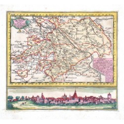 Chur Sächsischer Post- Charten Extract  - Leipzig