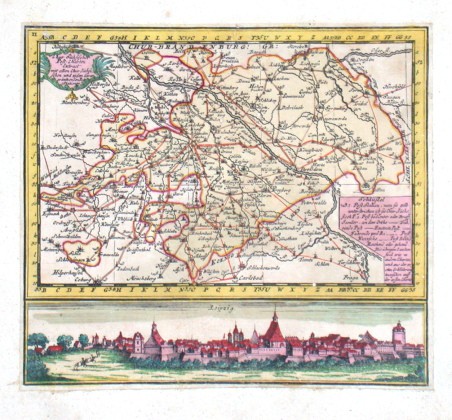 Chur Sächsischer Post- Charten Extract  - Leipzig - Verkauf alter Karten