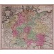 Postarum seu Cursorum Publicorum diverticula et mansiones per Germaniam et Confin. Provincias - Antique map