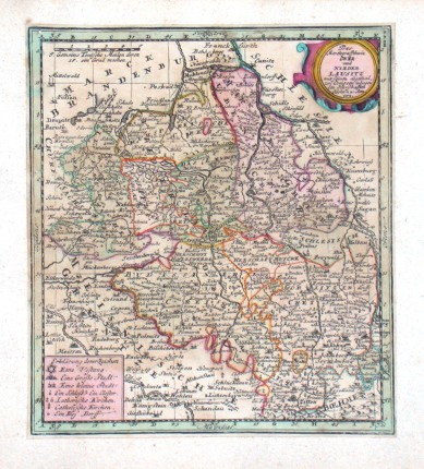 Das Marckgraffthum Ober und Nieder Lausitz - Staré mapy na prodej