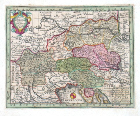 Toutschlandes Oesterreichischer Creiss samt denen dazu gehörigen Provintzen - Staré mapy na prodej