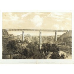 Der Nordwestbahn-Viadukt über die Thaya bei Znaim