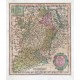 Des Ober Rheinischen Creisses Südlicher theil mit der Franche Comte und den ganzen Herzogthum Lotharingen - Antique map
