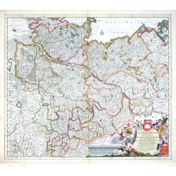 Circulus Saxoniae Inferioris, in quo sunt Ducatus Holsatiae. Meklenburgi, Lauwenburgi