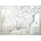Karte von Luisiana, dem Laufe des Mississipi und den benachbarten Laendern - Alte Landkarte