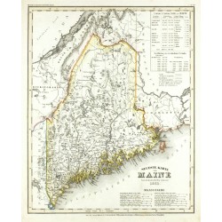 Neueste Karte von Maine