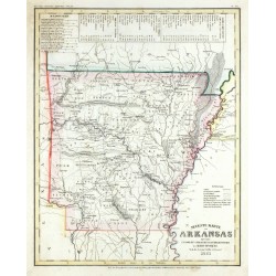 Neueste Karte von Arkansas