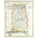 Neueste Karte von Alabama - Alte Landkarte