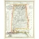 Neueste Karte von Alabama - Antique map