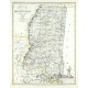 Neueste Karte von Mississippi