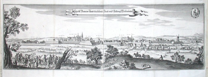 Fürstl: Brunsw: Lüneb: Residentz Statt und Vestung Wolfenbüttel - Antique map