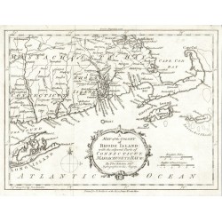 A Map of the Colony of Rhode Island with ...