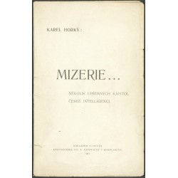 Mizerie ... několik upřímných kapitol české intelligenci