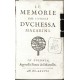 Le Memoire De Signora Duchessa Mazarin