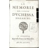 Le Memoire Della Signora Duchessa Mazarin