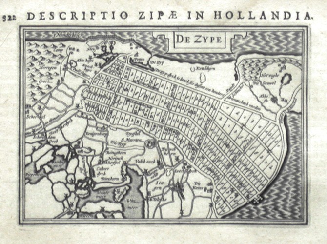 De Zype - Antique map