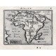 World and continents - Typus Orbis Terrarum + Europa + Asia + Africa + Novus Orbis - Antique map