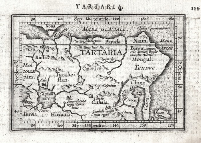 Northeast Asia - Tartaria - Antique map