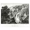 Slovenia. Carniola. The source of Sava - Krain. Ursprung der Sawe, lithography, Lunike, 1830