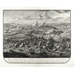 Vue et Representation de la Bataille de Hochstedt ... 1704