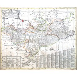 Accurate Geographische Delineation der  Aemter, Pirna, Hohnstein, mit Lohmenund Grüllenburg