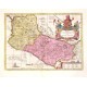 Nova Hispania et Nova Galicia - Antique map