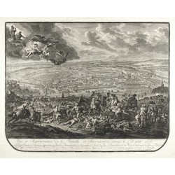 Vue et Representation de la Bataille de Peterwaradin ... 1716