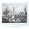 Der Obelisk auf dem Franzensberge und der Spielberg in Brünn