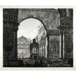 Řím - Veduta della rovina del garn Arco ... ove é la Confessione di S. Paolo fuori la mura