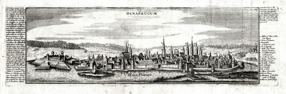 Osnabrugum - Stará mapa