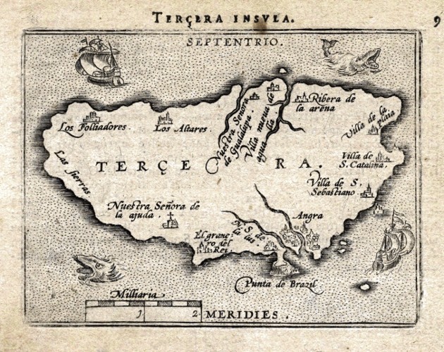 Terceira - Terçera - Stará mapa
