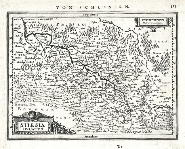 Silesia Ducatus - Alte Landkarte