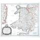Principauté de Galles - Antique map