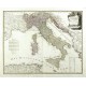 Karte von Italien nach d'Anville - Stará mapa