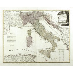 Karte von Italien nach d'Anville