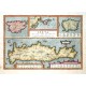 Crete, Corsica, Sardinia - Creta Iovis magni medio iacet insula ponto - Antique map