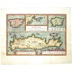 Crete, Corsica, Sardinia - Creta Iovis magni medio iacet insula ponto - Antique map