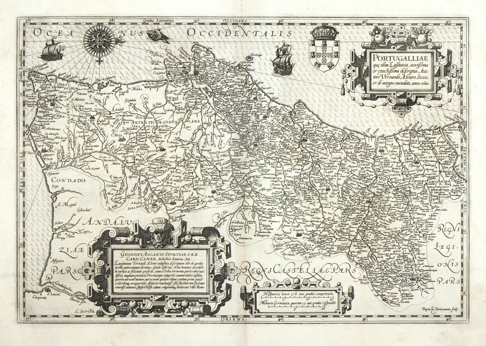 Portugalliae ... descriptio - Alte Landkarte