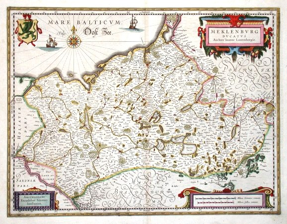 Meklenburg Ducatus - Antique map
