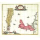 Tabula Leogi et Haraiae ac Skiae vel Skianae Insularum - Alte Landkarte