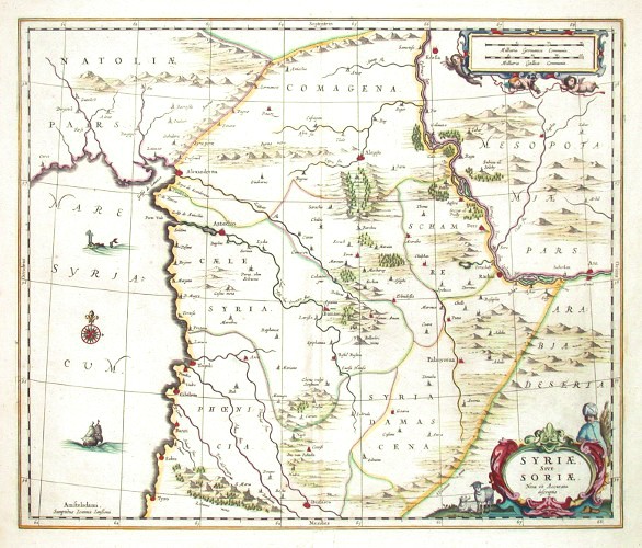 Syriae sive Soriae. Nova et Accurata descriptio - Antique map