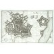 Vesalia - Nider Wesel - Alte Landkarte