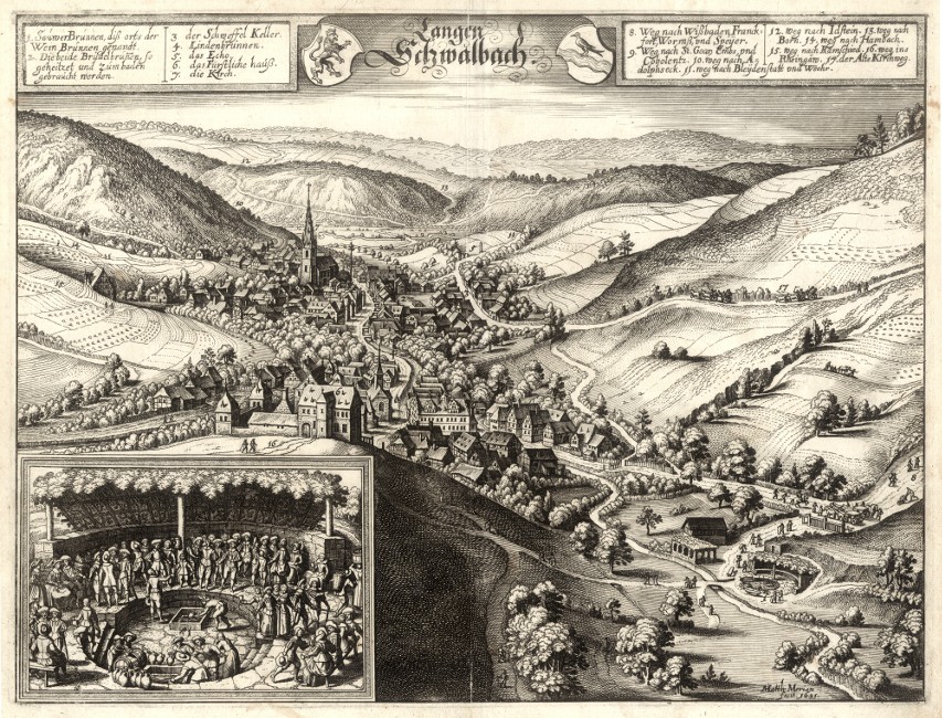 Langen Schwalbach - Alte Landkarte