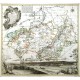 Accurate Geographische Delineation Des Stiffts Naumburg und Zeitz mit  Schul-Ambt Pforta, Pegau, Tautenburg und - Alte Landkarte